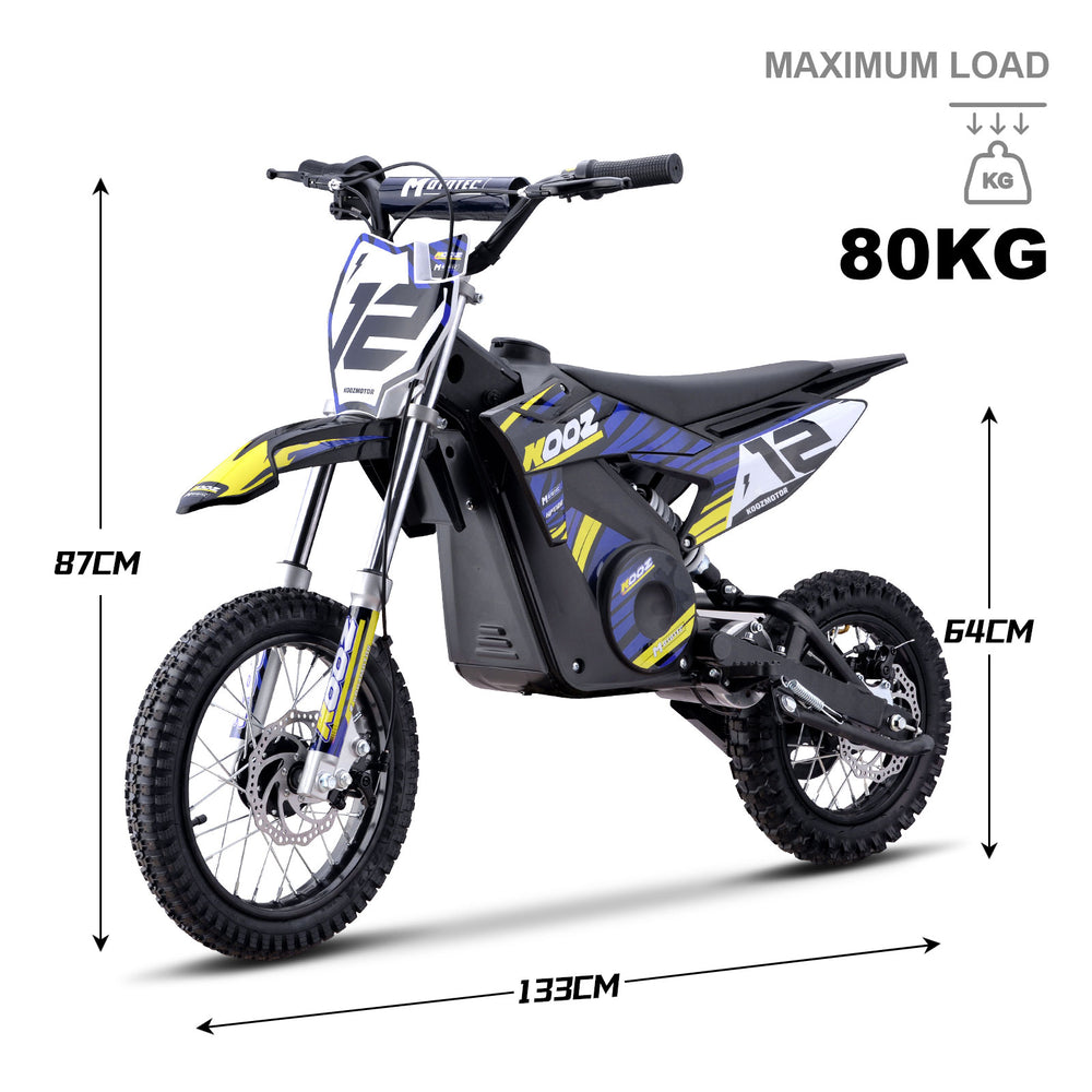 Electric Dirt Bike, Lithium 36v 1000w, Ages 12 and up