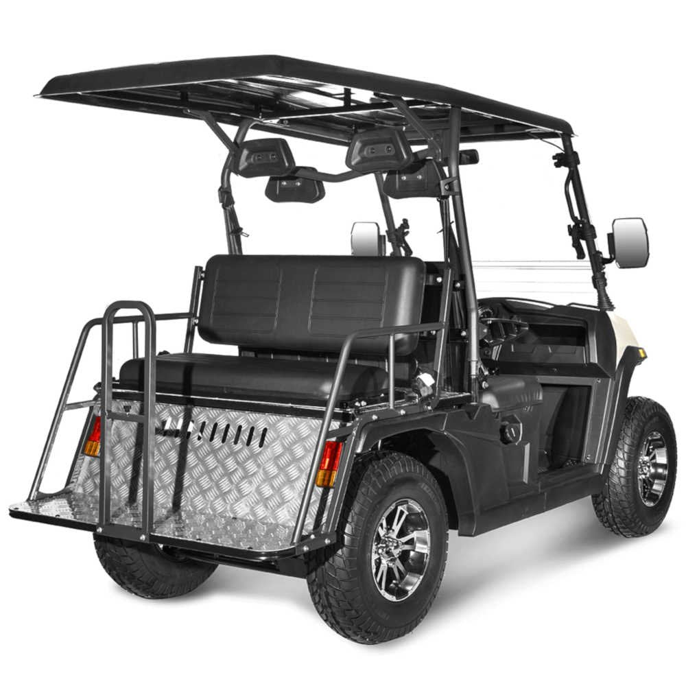 E-Rover DLX Electric Golf Cart, Lithium Battery, Deluxe Alloy Wheels, Digital Dashboard, Windshield Included - GoKarts USA®