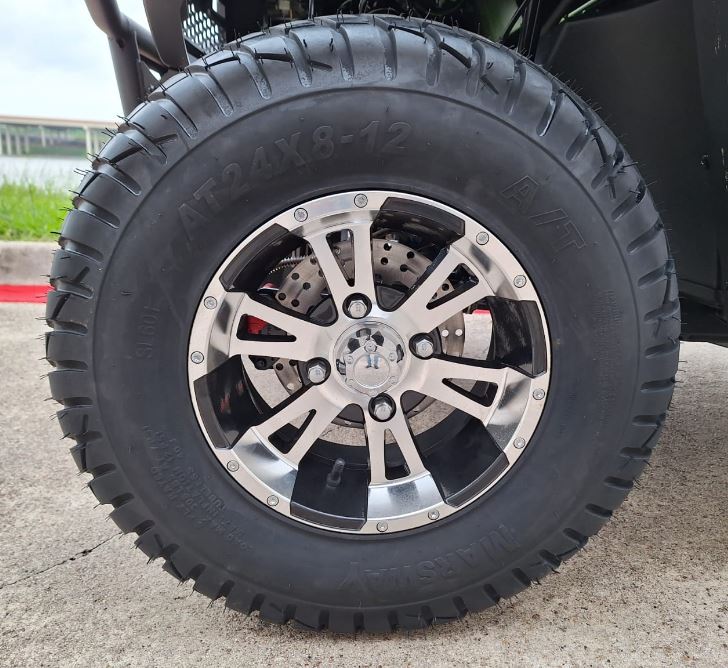 E-Rover DLX Electric Golf Cart, Lithium Battery, Deluxe Alloy Wheels, Digital Dashboard, Windshield Included - GoKarts USA®