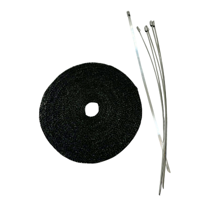 Header & Exhaust Pipe Insulation Wrap, Roll 1/16'' x 1'' x 50', Black