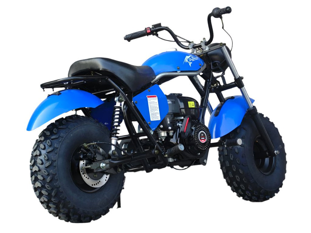 Monster Dog II Mini Bike, 208cc 7.5hp with Torque Converter, Rear Hydraulic Disc Brake