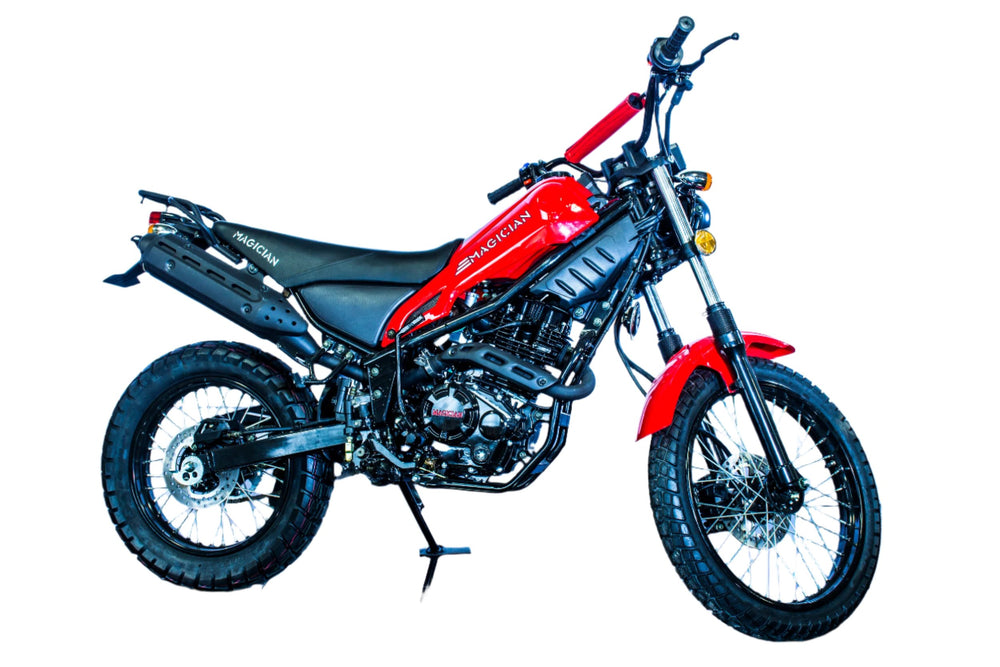 Magician 250 Enduro Bike, 5-Speed Manual, Electric Start, (19/16) Wheels