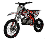 TrailMaster LK125 Pro Series Dirt Bike, Electric Start, 4-Speed Manual, Dual Disc Brakes, (17/14) Wheels