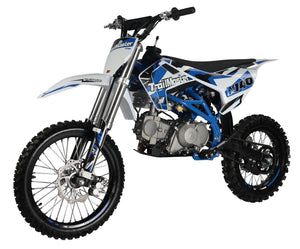 TrailMaster LK140 Pro Series Dirt Bike, Electric Start, 4-Speed Manual, Dual Disc Brakes, (17/14) Wheels