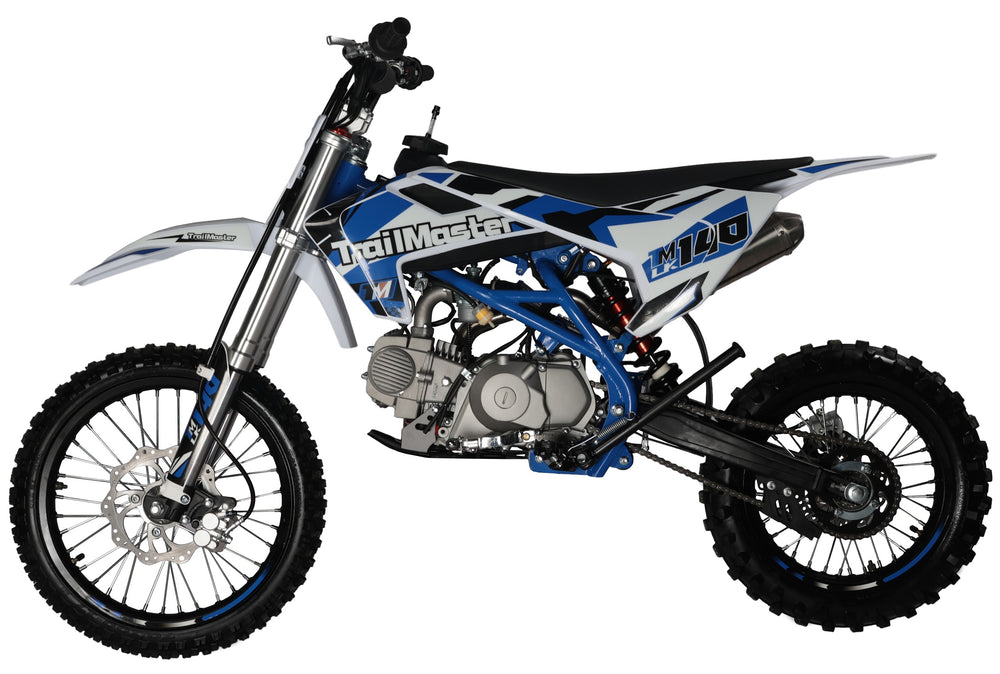 TrailMaster LK140 Pro Series Dirt Bike, Electric Start, 4-Speed Manual, Dual Disc Brakes, (17/14) Wheels