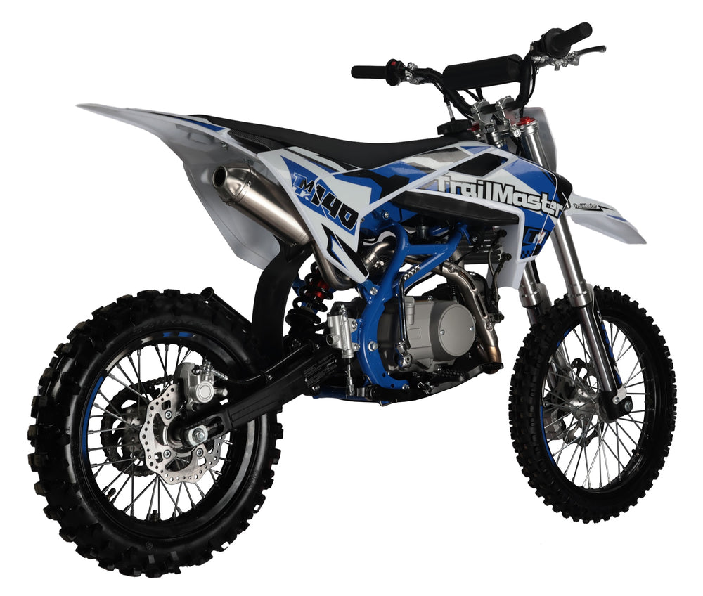 TrailMaster LK140 Pro Series Dirt Bike, Electric Start, 4-Speed Manual, Dual Disc Brakes, (17/14) Wheels