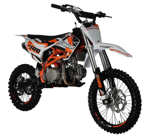 TrailMaster LK140 Pro Series Dirt Bike, Electric Start, 4-Speed Manual, Dual Disc Brakes, (17/14) Wheels