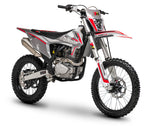 TrailMaster LX250 Dirt Bike, 6-Speed Manual, Dual Disc Brakes, Electric Start with Kick backup, (21/18) Wheels