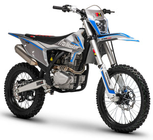 TrailMaster LX250 Dirt Bike, 6-Speed Manual, Dual Disc Brakes, Electric Start with Kick backup, (21/18) Wheels