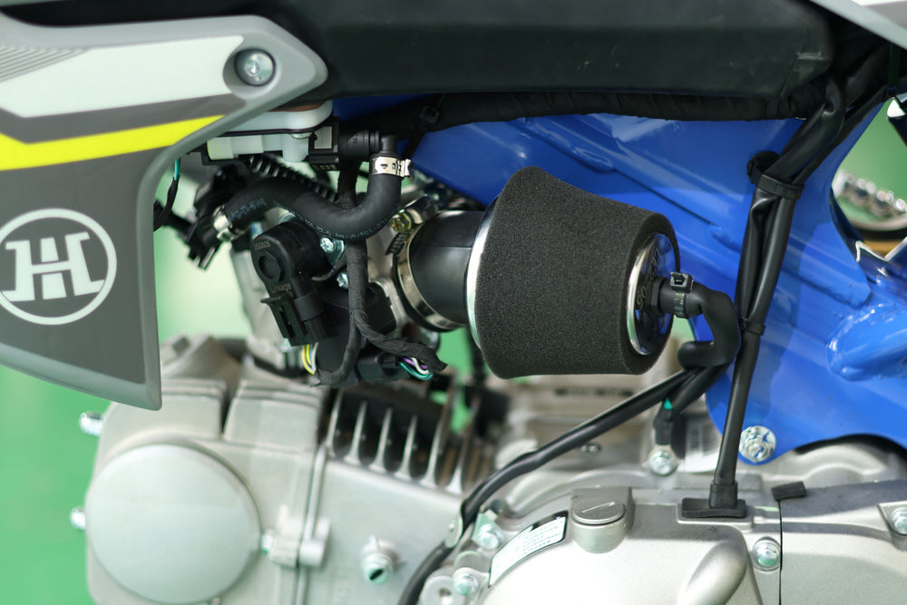 TrailMaster MK110ES Pro Series Dirt Bike, BOSCH EFI, 4-Speed Automatic, Electric Start, Dual Disc Brakes, (14/12) Wheels