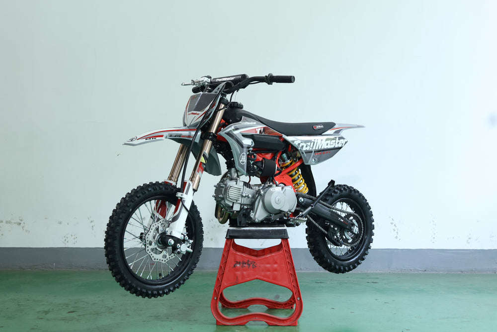 TrailMaster MK110ES Pro Series Dirt Bike, BOSCH EFI, 4-Speed Automatic, Electric Start, Dual Disc Brakes, (14/12) Wheels