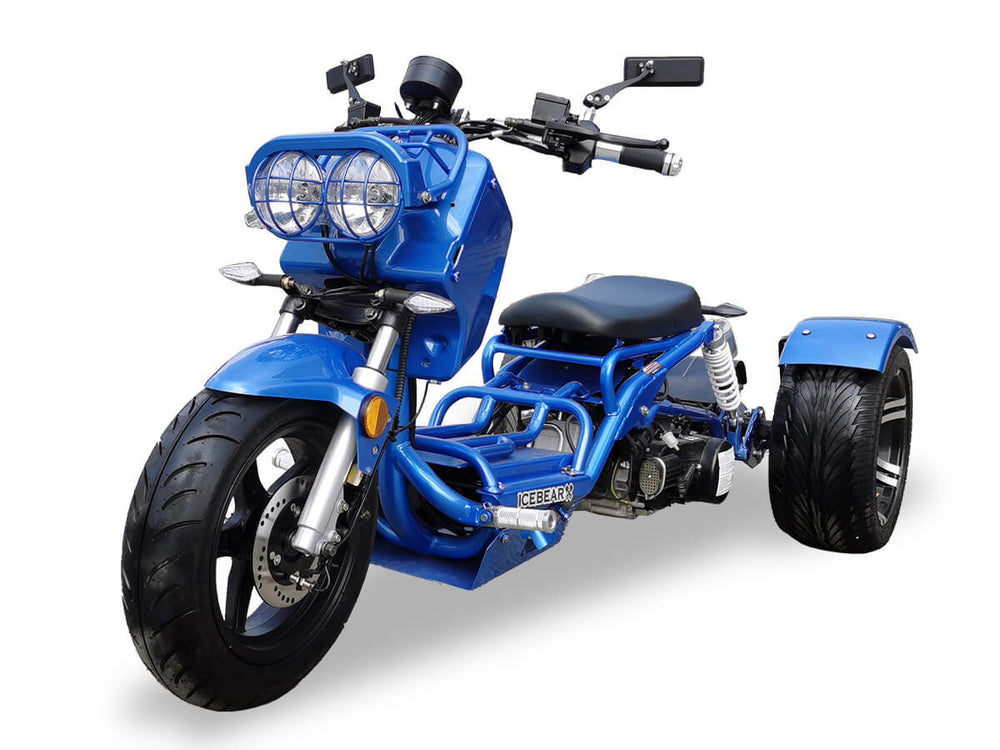 Maddog 150cc Street Trike, Automatic, Disc Brakes, 14 inch Aluminum Rear Wheels - GoKarts USA®