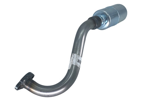 Header, Mini Bike, Single, Center Outlet for Screw-on Muffler; GX160, GX200, 6.5 OHV Clone, & 212 Predator