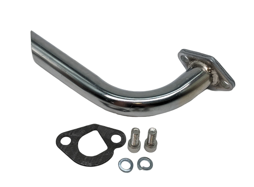 Header, Mini Chopper, Shorty, Side Outlet, Angle Cut; GX200, 6.5 OHV, & 212 Predator; Straight End (1'')