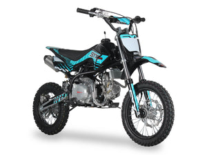 SYX Moto Roost Pro 125cc Pit Bike, Oil-Cooled, Electric Start, Automatic Shifting, (14/12) Wheels, Ages 12 and up