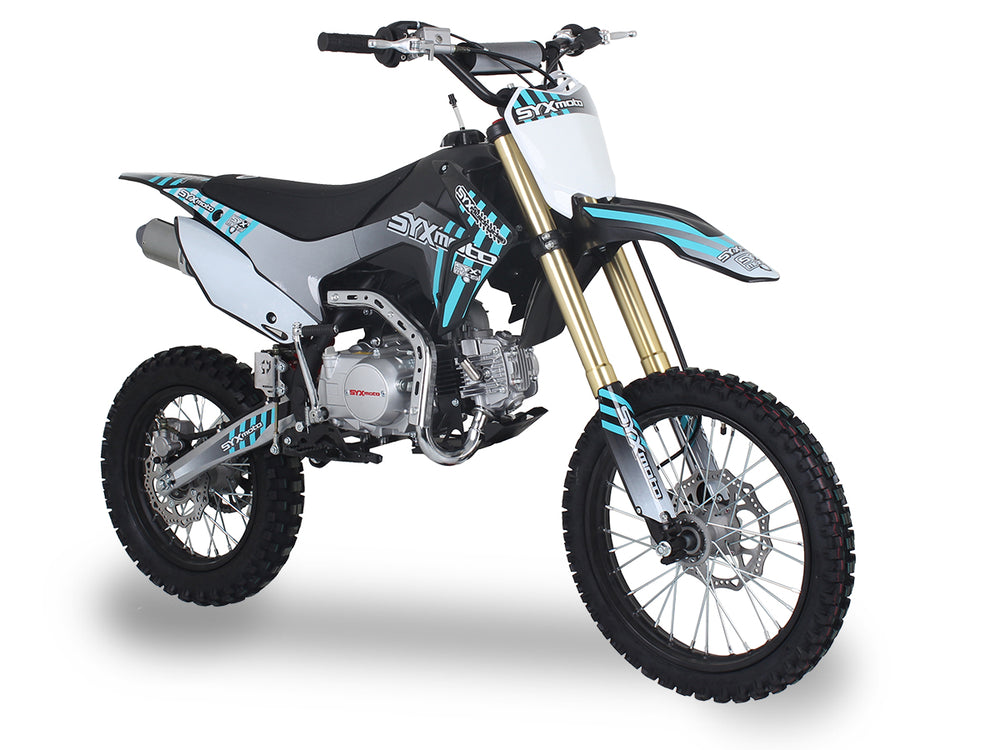 SYX Moto Whip 125cc Pit Bike, Kick Start, 4-Speed Manual Shifting, (17/14) Wheels, Ages 12 and up