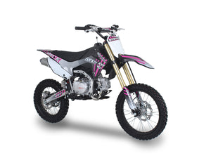 SYX Moto Whip 125cc Pit Bike, Kick Start, 4-Speed Manual Shifting, (17/14) Wheels, Ages 12 and up