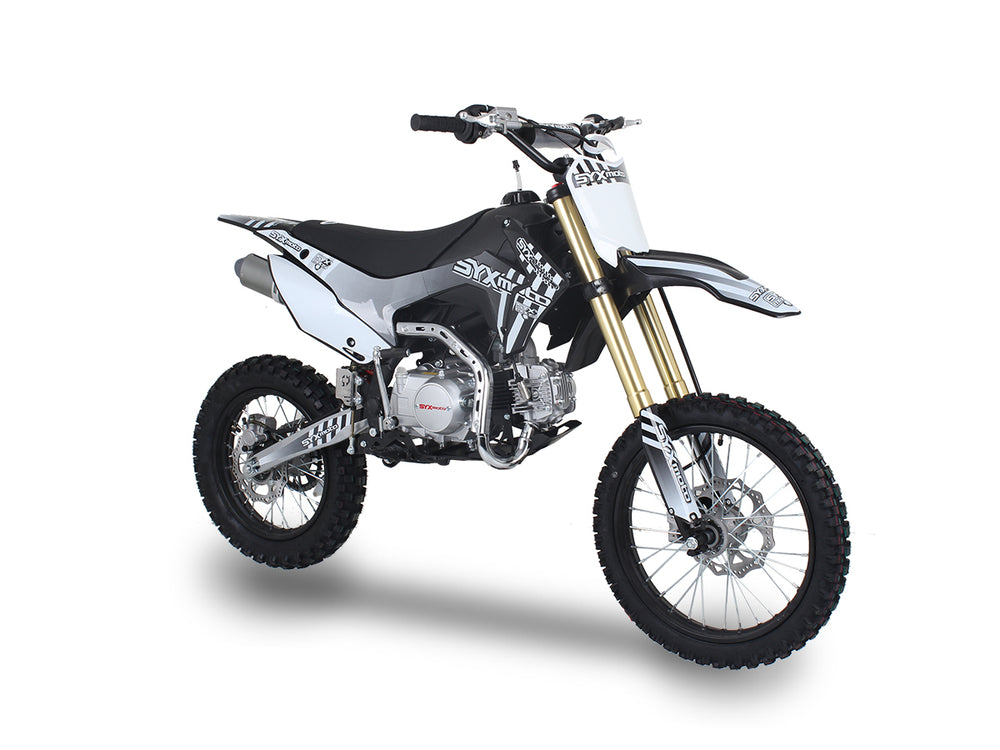 SYX Moto Whip 125cc Pit Bike, Kick Start, 4-Speed Manual Shifting, (17/14) Wheels, Ages 12 and up