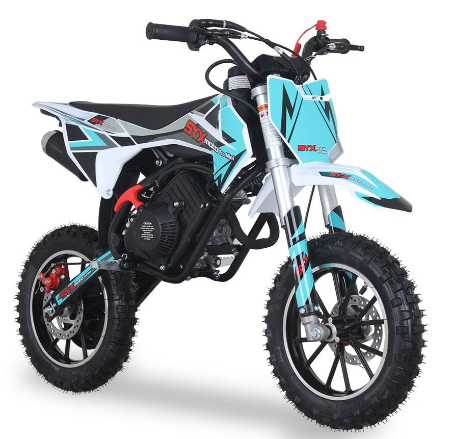 SYX Moto Pro Mini 50cc Kids Dirt Bike, 4-Stroke Pull Start, Automatic Shifting, Ages 6 and up