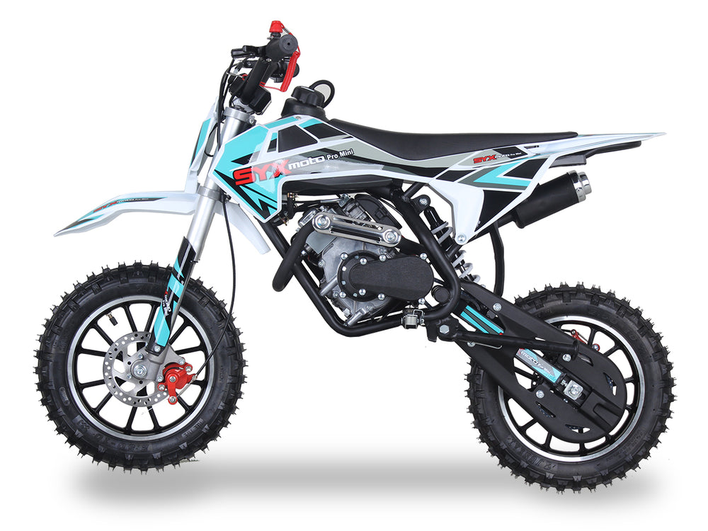 SYX Moto Pro Mini 50cc Kids Dirt Bike, 4-Stroke Pull Start, Automatic Shifting, Ages 6 and up