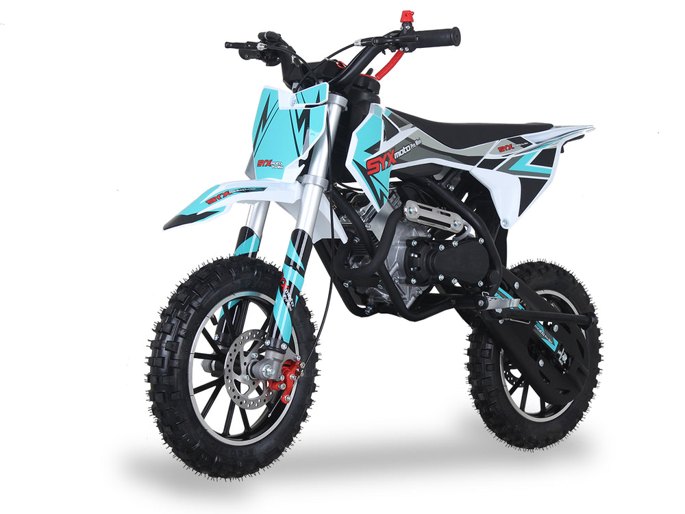 SYX Moto Pro Mini 50cc Kids Dirt Bike, 4-Stroke Pull Start, Automatic Shifting, Ages 6 and up