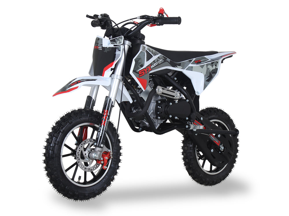 SYX Moto Pro Mini 50cc Kids Dirt Bike, 4-Stroke Pull Start, Automatic Shifting, Ages 6 and up