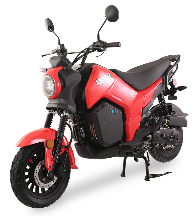 Menace 50cc Motorcycle, Automatic Shifting, Front Disc/Rear Drum Brakes, (12/10 in.) Wheels