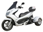 Q6 50cc Trike, Automatic Shifting, Full Wind Screen, Locking Trunk - GoKarts USA®