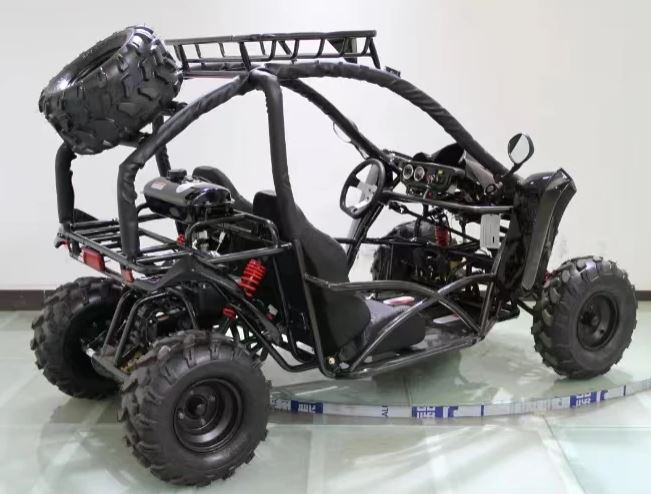 Shark 125cc Mid-Size Kids Go Kart, Electric Start, 3-Speed Semi-Automa ...
