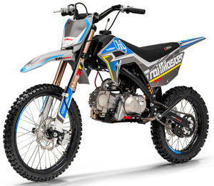 TrailMaster SX125 Pro Series Dirt Bike, Electric Start, 4-Speed Manual, Dual Disc Brakes, (19/16) Wheels