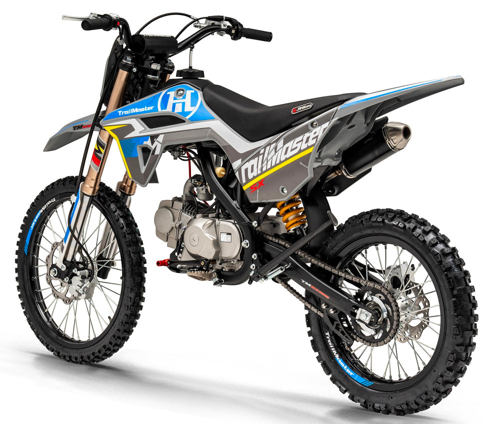 TrailMaster SX150 Pro Series Dirt Bike, Electric Start, 4-Speed Manual, Dual Disc Brakes, (19/16) Wheels