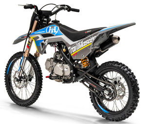 TrailMaster SX125 Pro Series Dirt Bike, Electric Start, 4-Speed Manual, Dual Disc Brakes, (19/16) Wheels