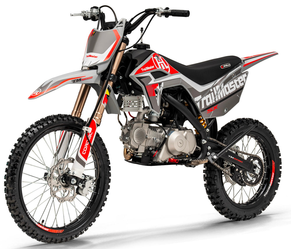 TrailMaster SX150 Pro Series Dirt Bike, Electric Start, 4-Speed Manual, Dual Disc Brakes, (19/16) Wheels