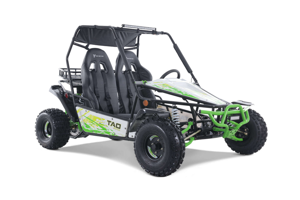 Tao Baja Sport 200 Adult Buggy Go Kart, Electric Start, Automatic with Reverse, LED Lightbar, Ages 16 and up