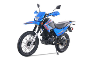 Tao TBR7D 250 Dual Sport Motorcycle, 5-Speed Manual, Electric Start, 19/17 inch Wheels