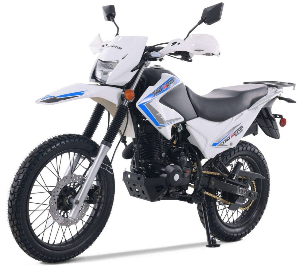 Tao TBR7D 250 Dual Sport Motorcycle, 5-Speed Manual, Electric Start, 19/17 inch Wheels