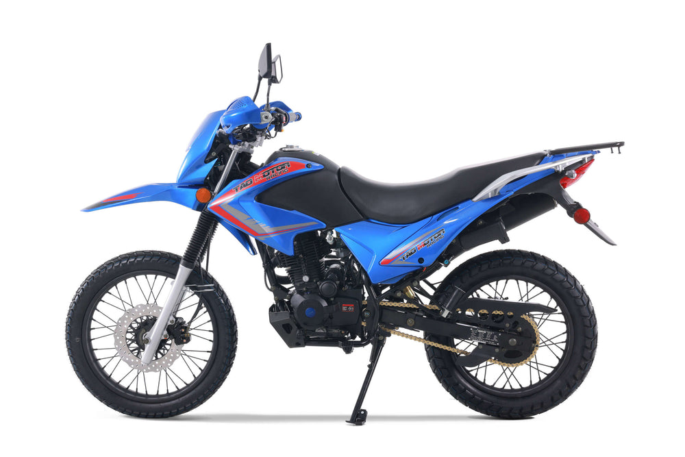 Tao TBR7D 250 Dual Sport Motorcycle, 5-Speed Manual, Electric Start, 19/17 inch Wheels