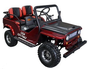 Mini Jeep 125cc Go Kart, 3-speed with Reverse, New Rear Mounted Engine