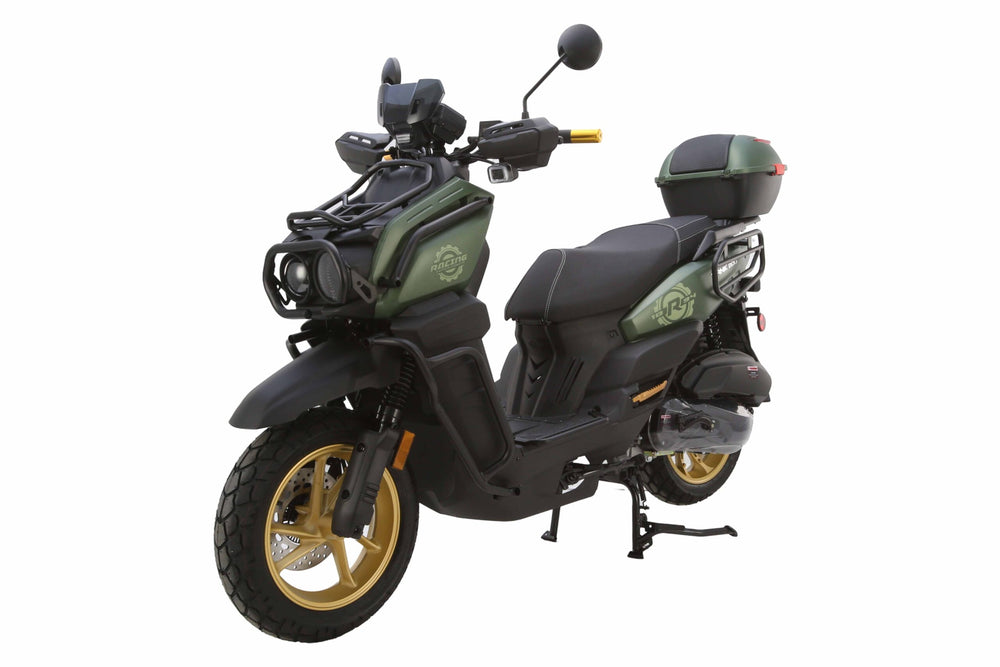 Tank 200 Street Scooter, Automatic Shifting, Full Disc Brakes, 13-inch Wheels, LED Lights