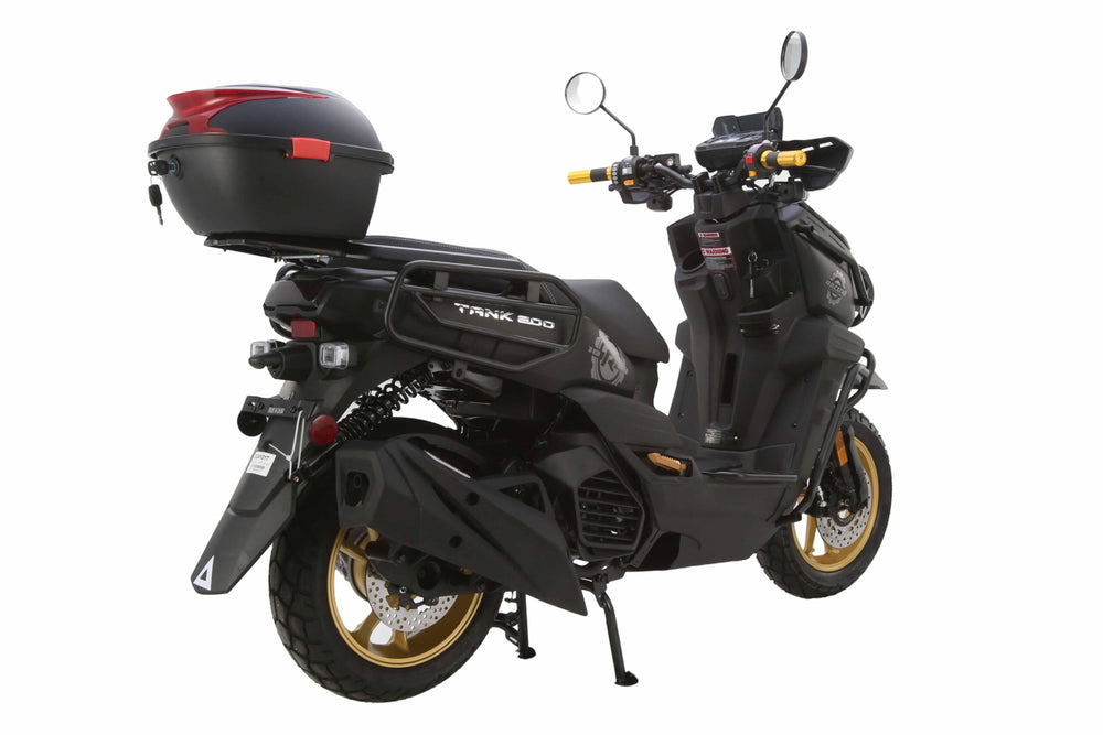 Tank 200 Street Scooter, Automatic Shifting, Full Disc Brakes, 13-inch Wheels, LED Lights
