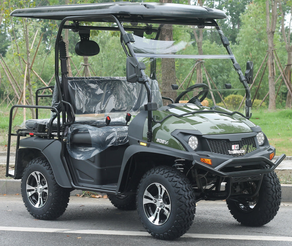 TrailMaster Taurus 50EV 4-Seat Electric Golf Cart, 60 Volt, Full DOT Light Package Included - GoKarts USA®