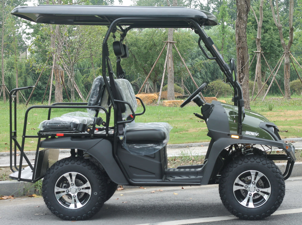 TrailMaster Taurus 50EV 4-Seat Electric Golf Cart, 60 Volt, Full DOT Light Package Included - GoKarts USA®