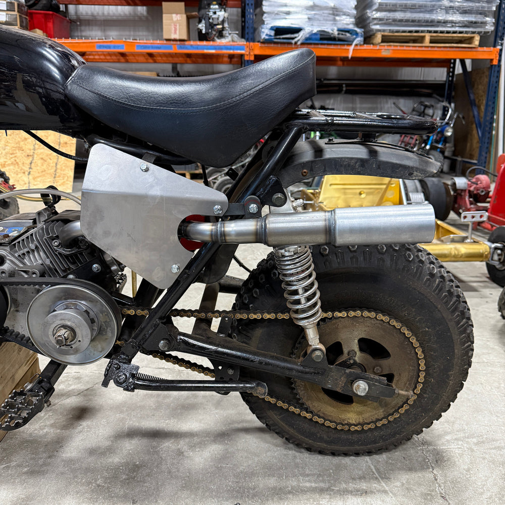 V2 Super Pipe Exhaust System, for Trailmaster MB200 and Hurricane 200X Mini Bike