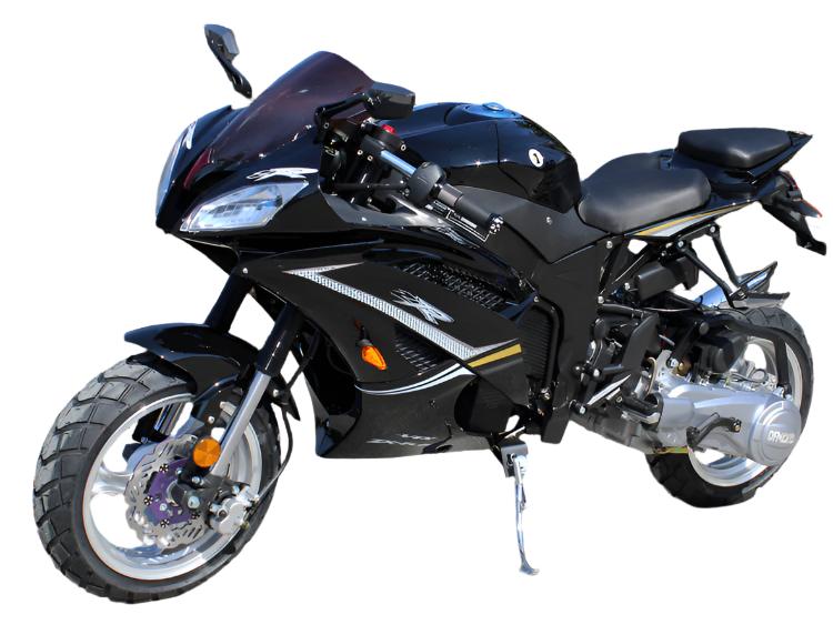 Wasp 50cc Sport Motorcycle, Automatic Shifting, Front Disc Brake, 13-i ...
