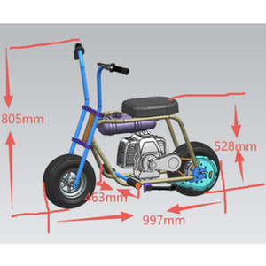 Micro 49cc 2-Stroke Gas Mini Bike – GoKarts USA®