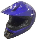 Youth MX Helmet - Medium Blue