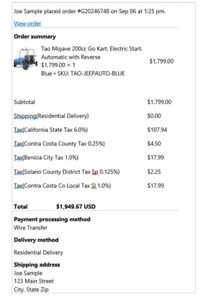 How to register a powersports vehicle - step-by-step guide - example MSO and Bill of Sale shows how to fill them out