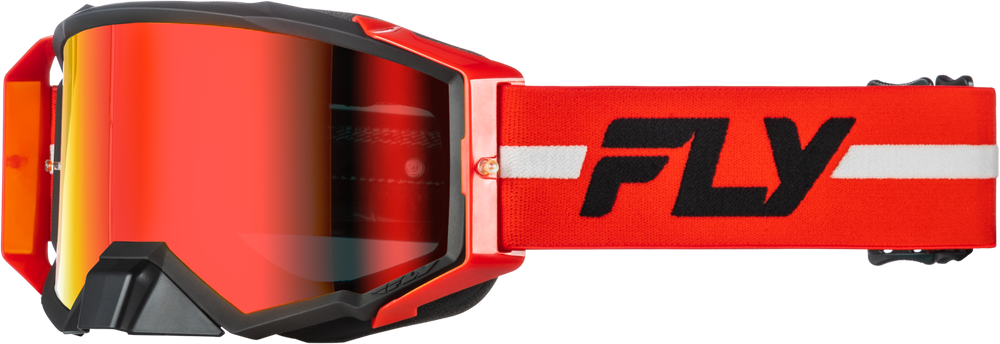 Zone Pro Goggle Red/Black/Grey W/ Red Mirror/Smoke Lens