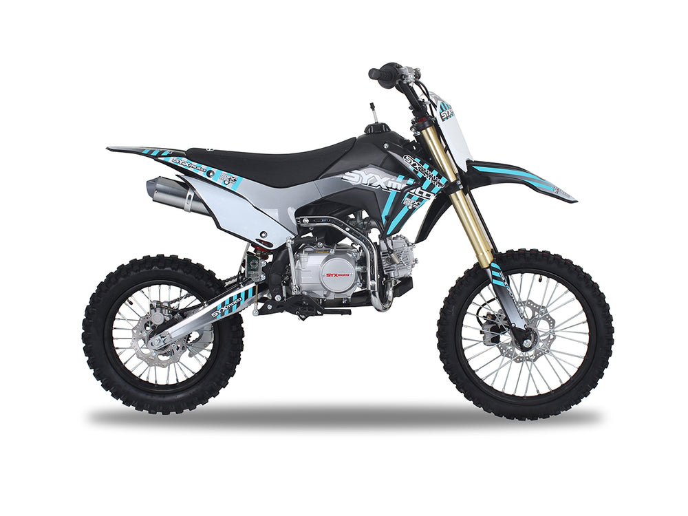 SYX Moto Whip 125cc Pit Bike, Kick Start, 4-Speed Manual Shifting, (17/14) Wheels, Ages 12 and up