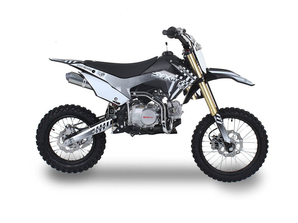 SYX Moto Whip 125cc Pit Bike, Kick Start, 4-Speed Manual Shifting, (17/14) Wheels, Ages 12 and up